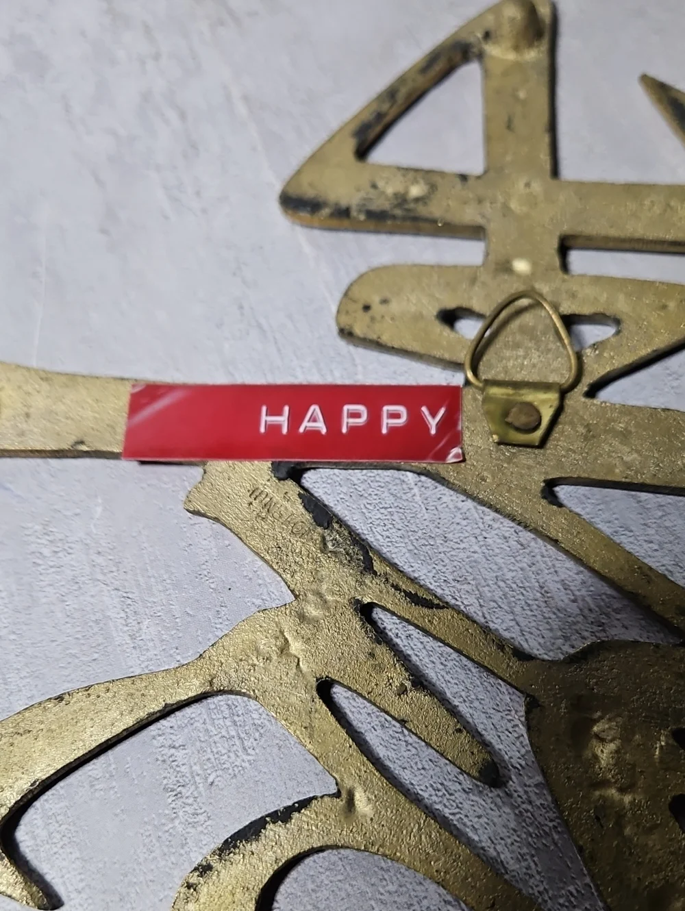 3 Brass Wall Hangings Or Trivets MCM
